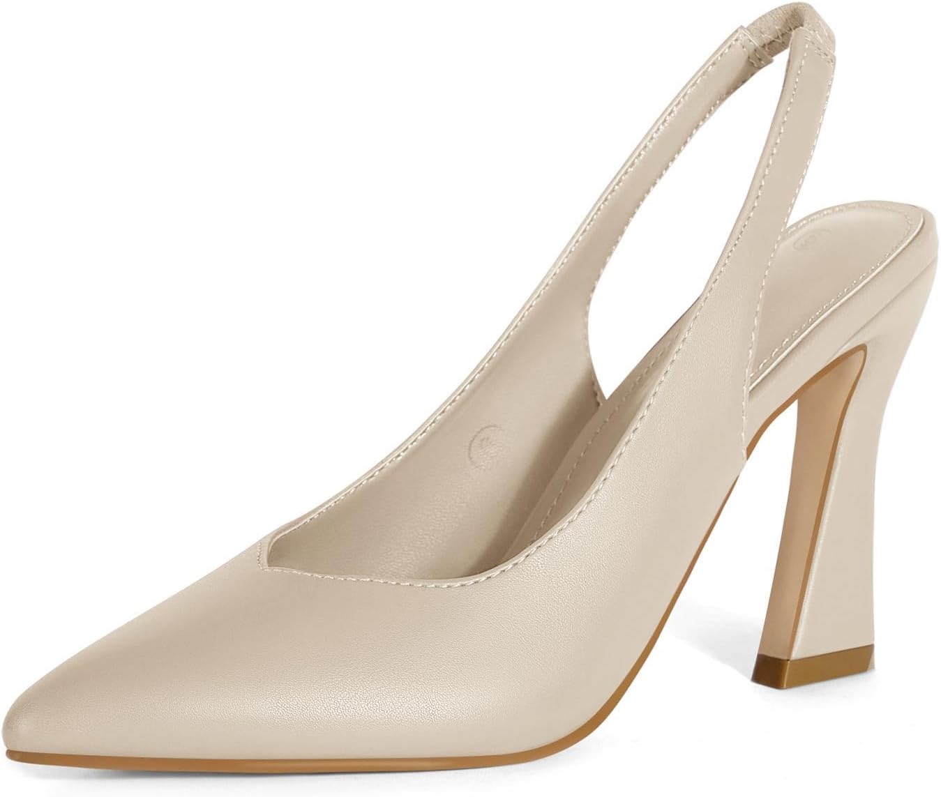 Gihubafuil Womens Slingback Kitten Heels for Elegant Occasions