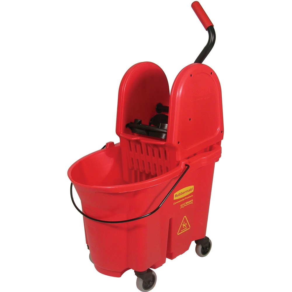 WaveBrake 2.0 35 QT Mop Bucket with Wringer for Heavy Duty Use