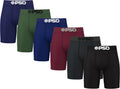 PSD Men's Basic Solid Boxer Briefs 7 in Inseam - Breathable Support 6