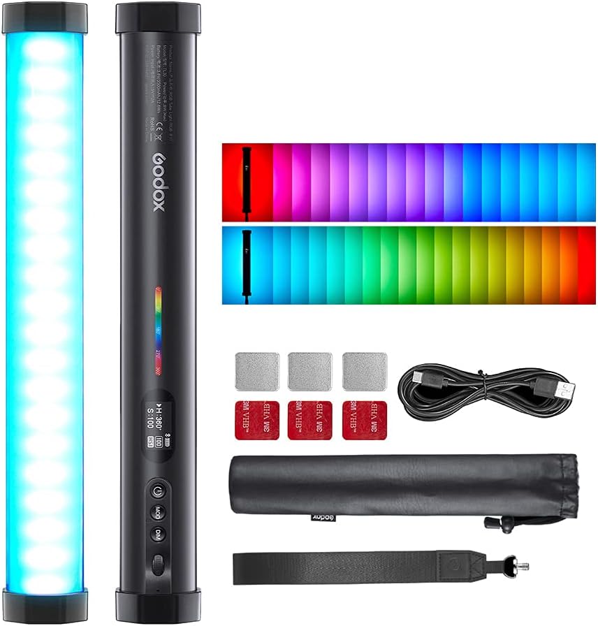 Godox TL30 Full-Color RGB Tube Light with Accurate Color Control