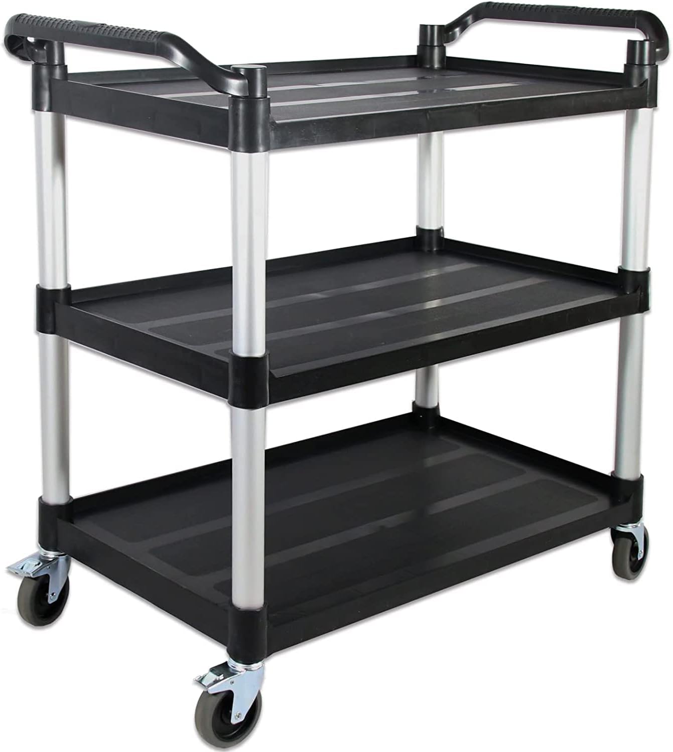 Large Lockable Service Cart with Wheels for Heavy Duty Use