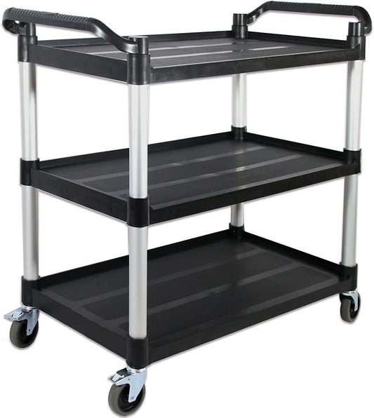 Large Lockable Service Cart with Wheels for Heavy Duty Use