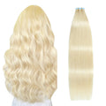 SUYYA Tape in Hair Extensions Bleach Blonde 24 in - Natural Volume