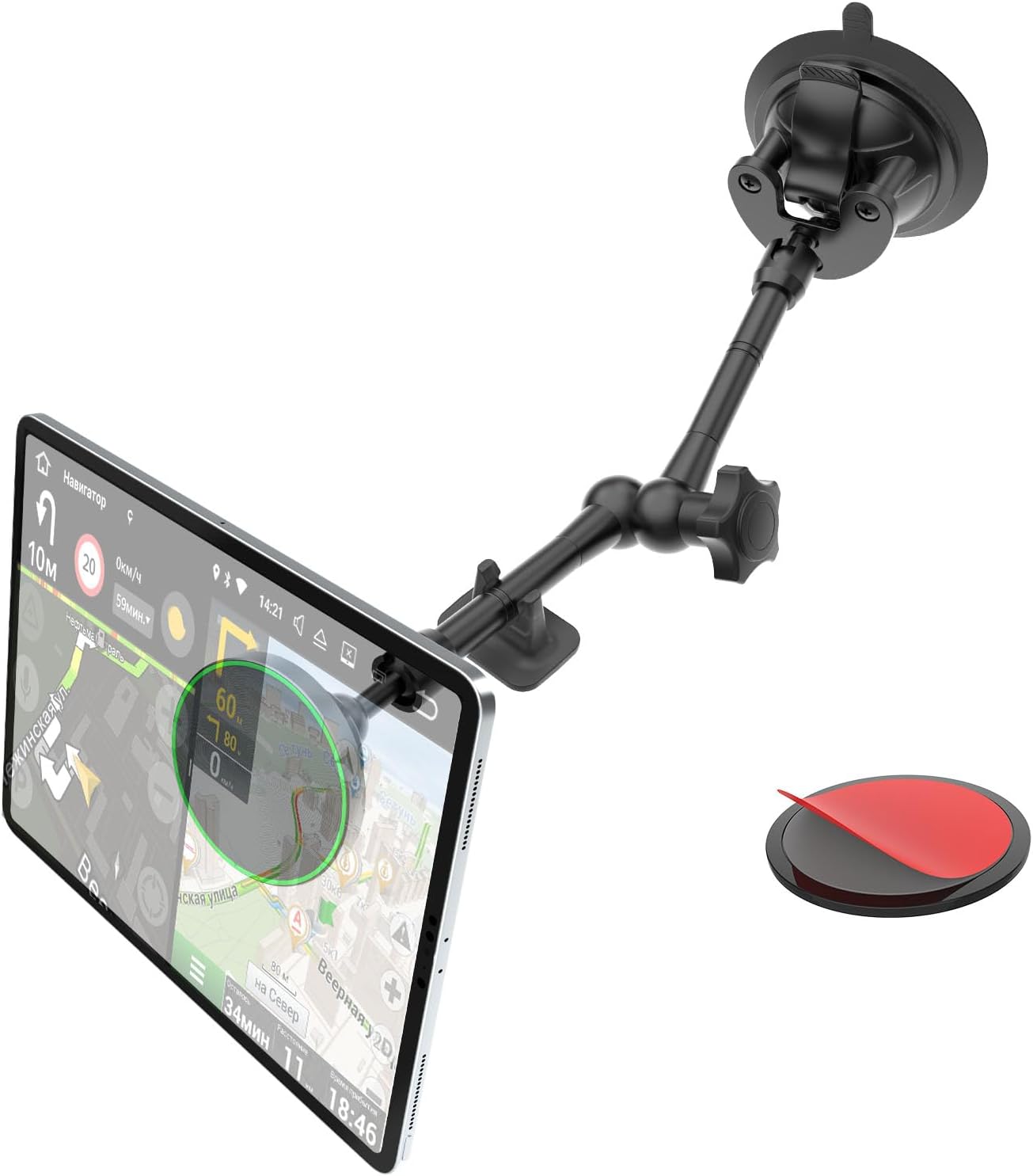 Magnetic Car Tablet Holder for Dashboard & Windshield Mount