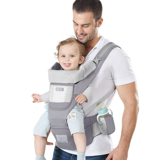 Comfortably Carry Baby Hands-Free: Ergonomic 7-45lbs Baby Holder