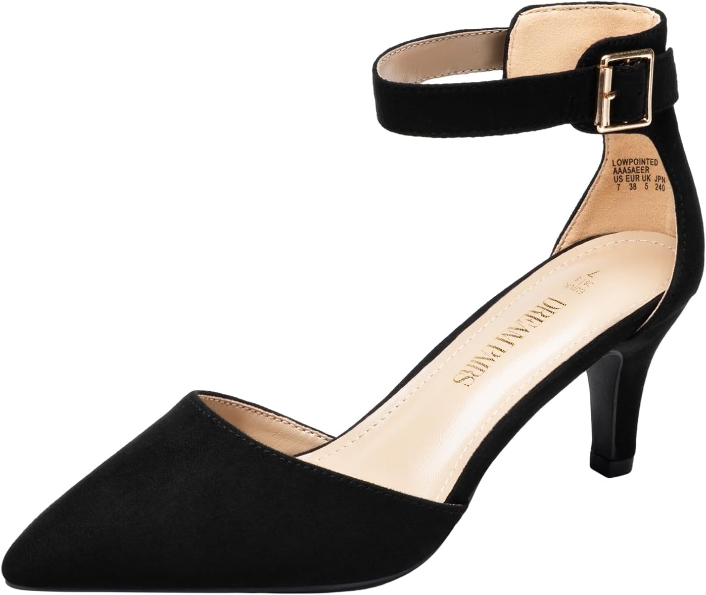 DREAM PAIRS Kitten Heel Low Heel Pumps for Women Dress Shoes