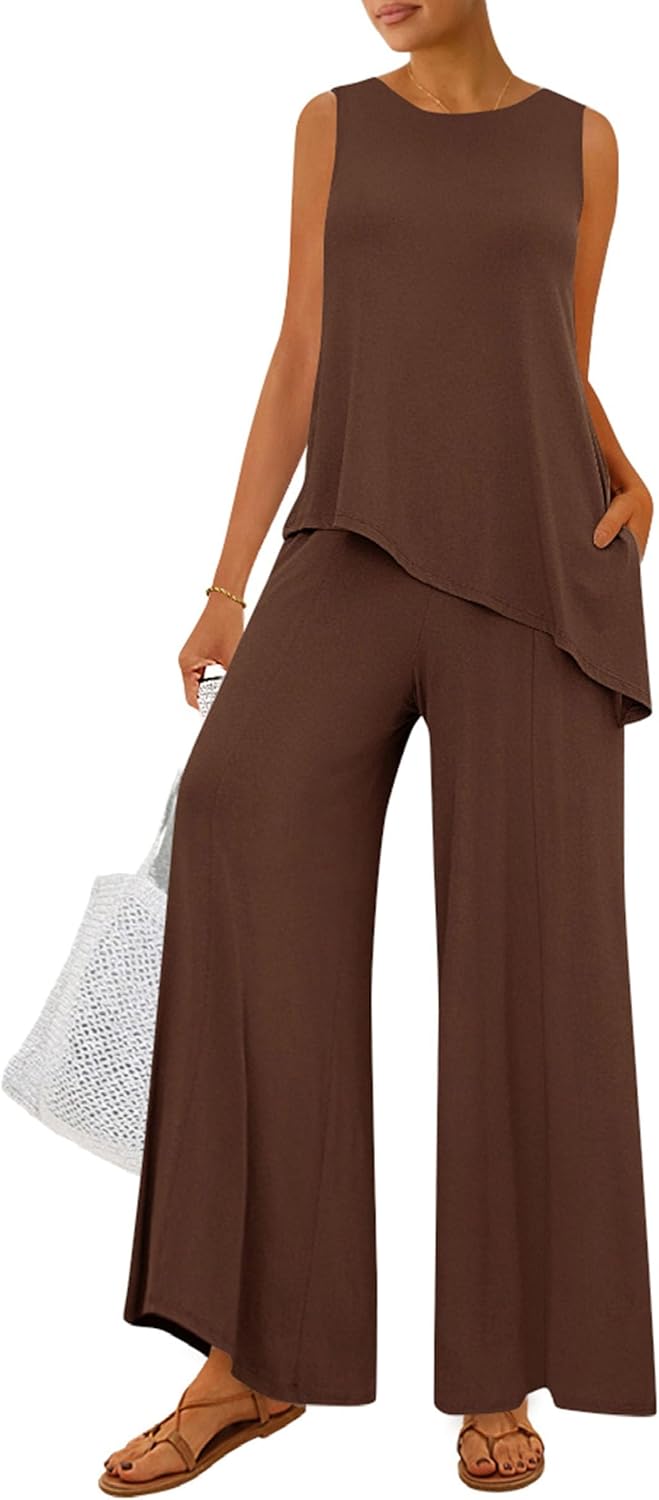 PRETTYGARDEN Women's Two Piece Matching Lounge Sets for Summer