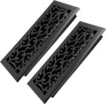 4x12 in 2 Pack Heavy Duty Walkable Floor Register - Matte Black