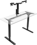 VIVO Integrated Electric Standing Desk Frame with Motorized Monitor