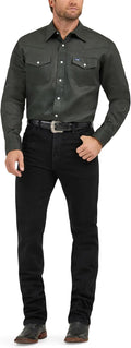 Wrangler Men's Cowboy Cut Western Chambray Snap Work (Style 62Q4)
