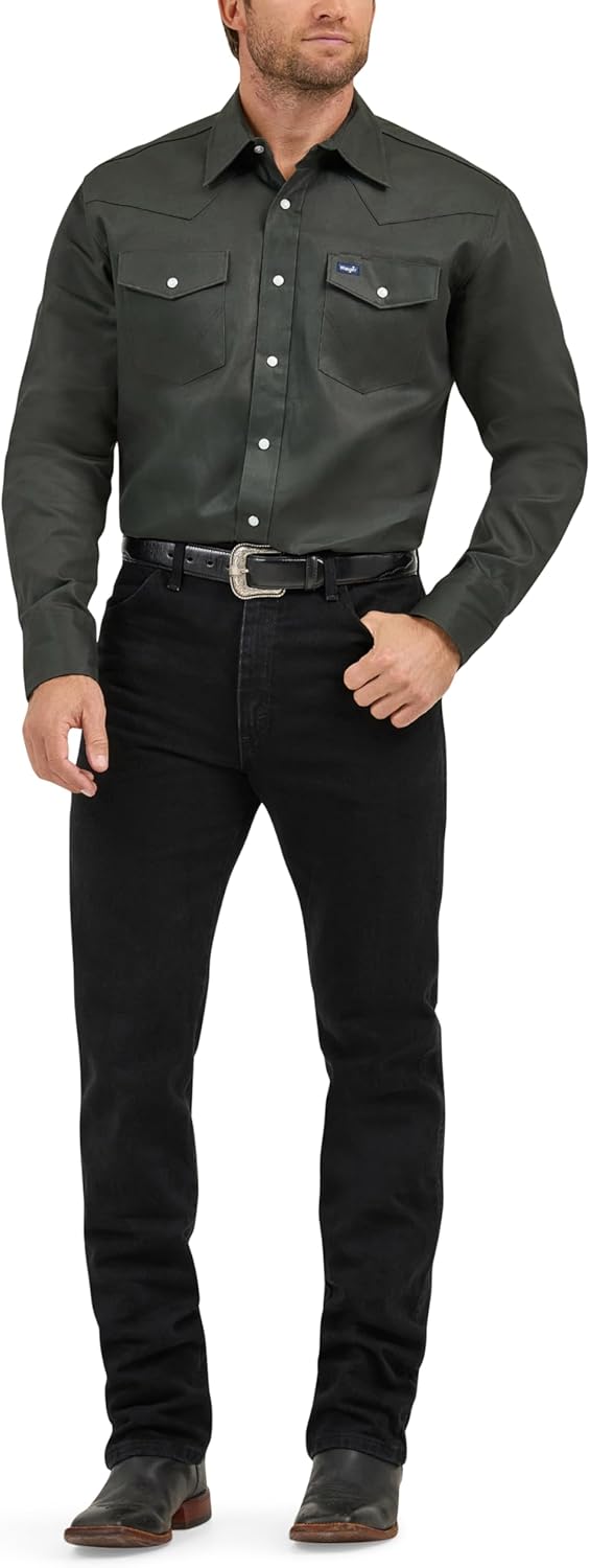 Wrangler Men's Cowboy Cut Western Chambray Work Shirt Review