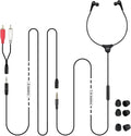 Anti-Dropping Wired TV Earphone with Volume Control - Long Cord