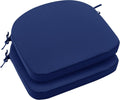 Outdoor Chair Cushions Set of 2 - Waterproof, Fade Resistant Comfort