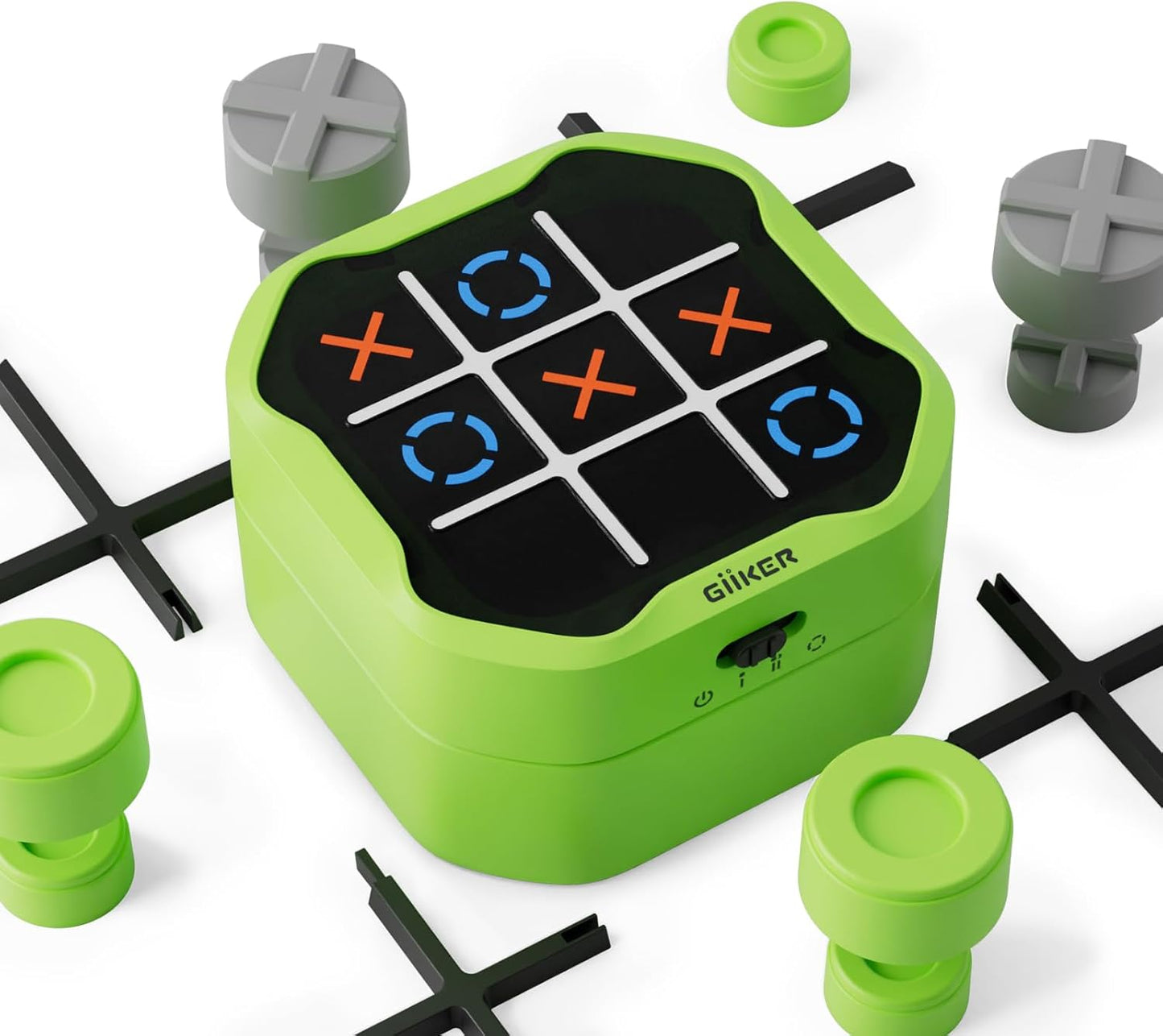 GiiKER Tic Tac Toe Bolt Game - 3-in-1 Handheld Puzzle Fun
