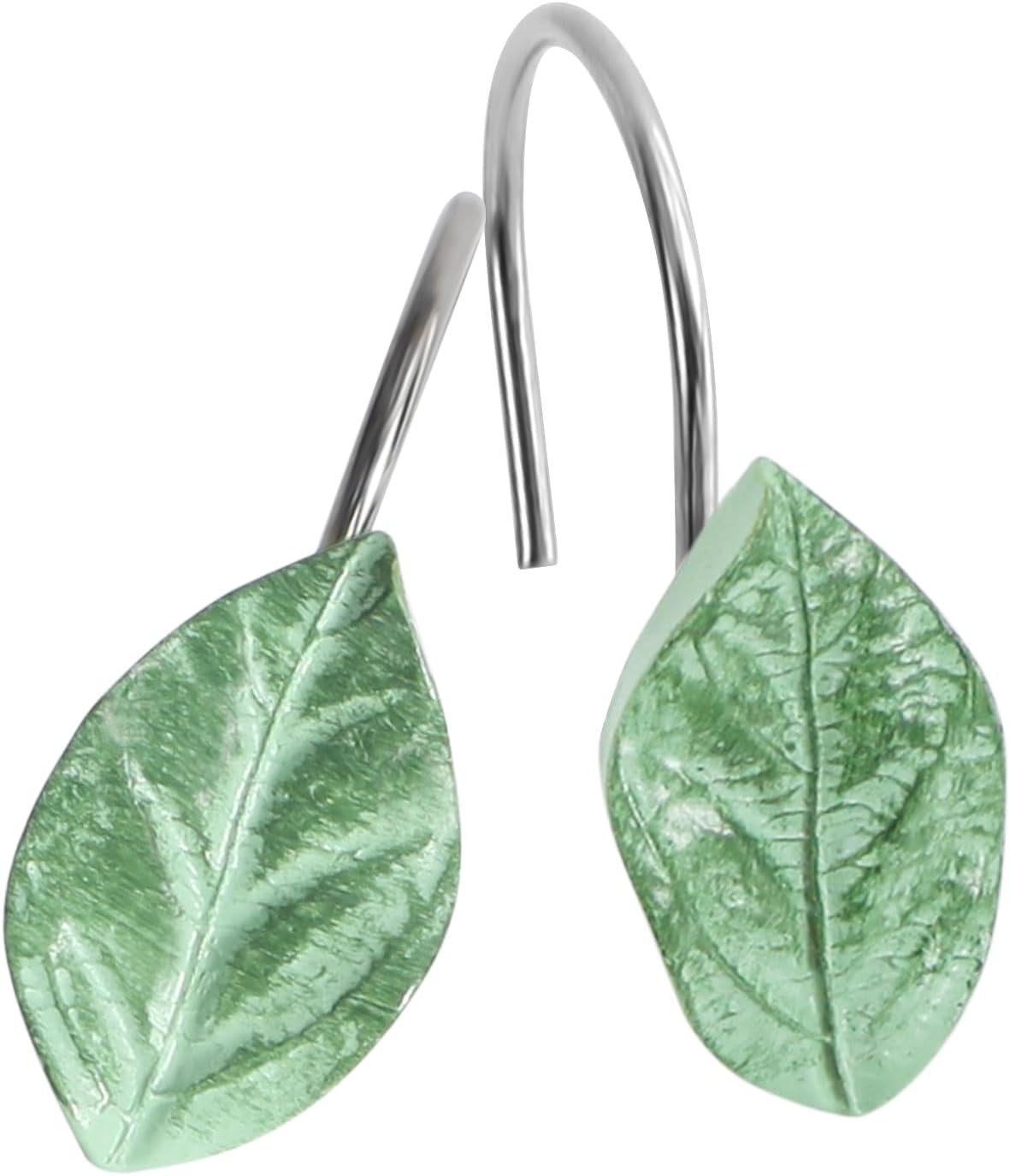 Rust-Proof Realistic Leaf Curtain Hooks Set