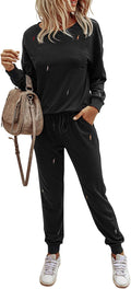 PRETTYGARDEN Women's Two Piece Loungewear Set - Cozy Casual Jogger