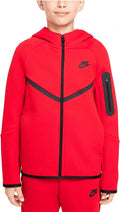 Nike Big Kids' Tech Fleece Hoodie, University Red