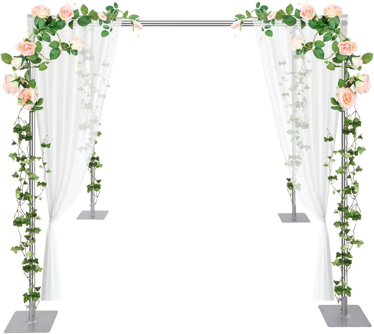 4 Post Backdrop Stand Kit for Outdoor Wedding and Photography