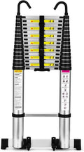 Telescoping Ladder 20.3 ft Aluminum Extension Ladder - Compact, Heavy