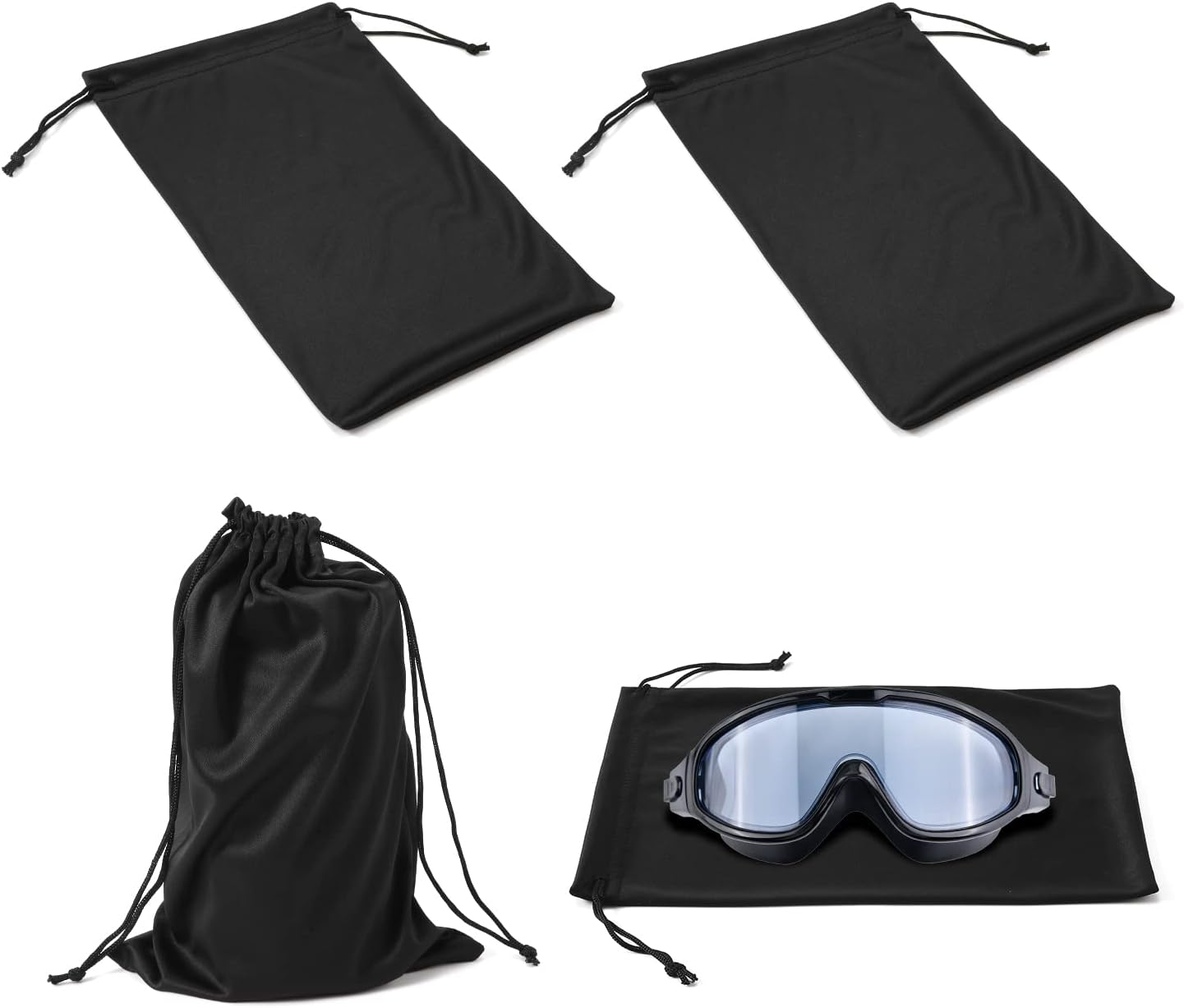 AIEX 4 Pcs Microfiber Goggle Bag Set: Protective Storage