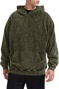 Bobeutou Oversized Hoodie Men Vintage Cotton Baggy Pullover Men's