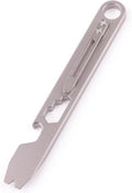 EDC Pry Bar Bottle Opener Titanium 10-in-1 Multitool - Lightweight EDC