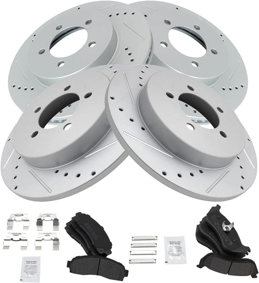 TRQ Performance Brake Pad & Rotor Kit for Ford Explorer 2002-2005