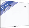 Magnetic Dry Erase Board 40 in x 30 in - Slim Aluminum Frame