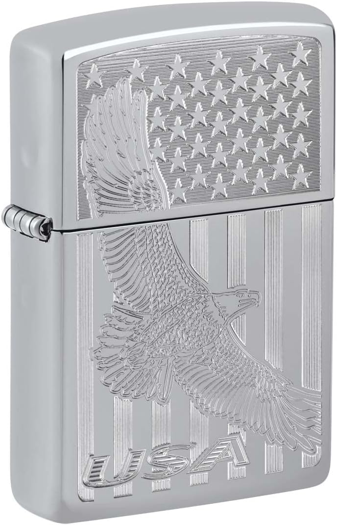 Zippo American Flag Lighters: Windproof and Reliable Design
