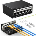 6Port CAT7 Keystone Patch Panel Shielded Network Patch Panel - Neat
