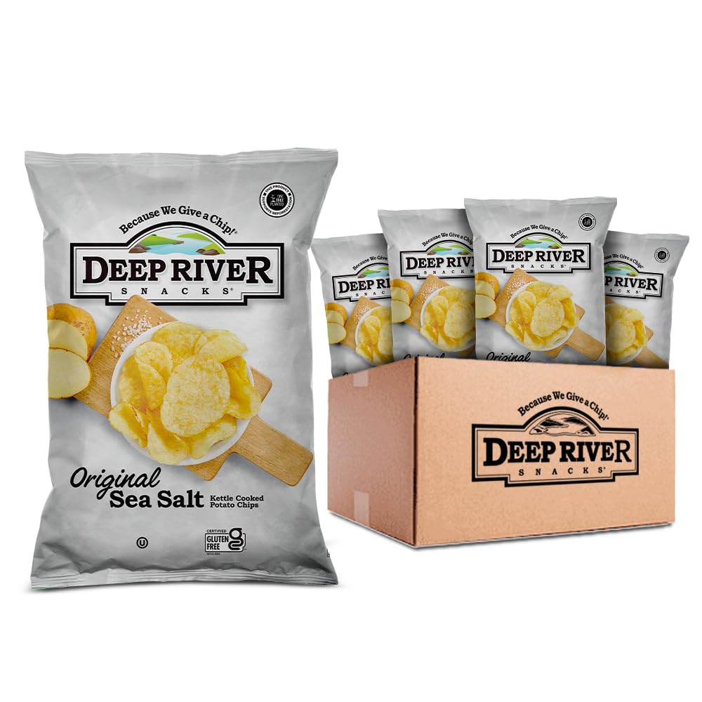 Deep River Snacks Original Sea Salt Kettle Cooked Chips Variety