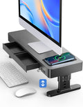 Monitor Stand Heights Adjustable - 5-in-1 Riser with Charger and USB