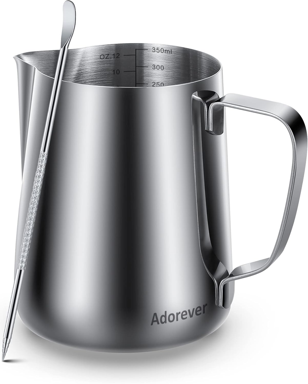 Adorever Milk Frothing Pitcher Set with Art Pen