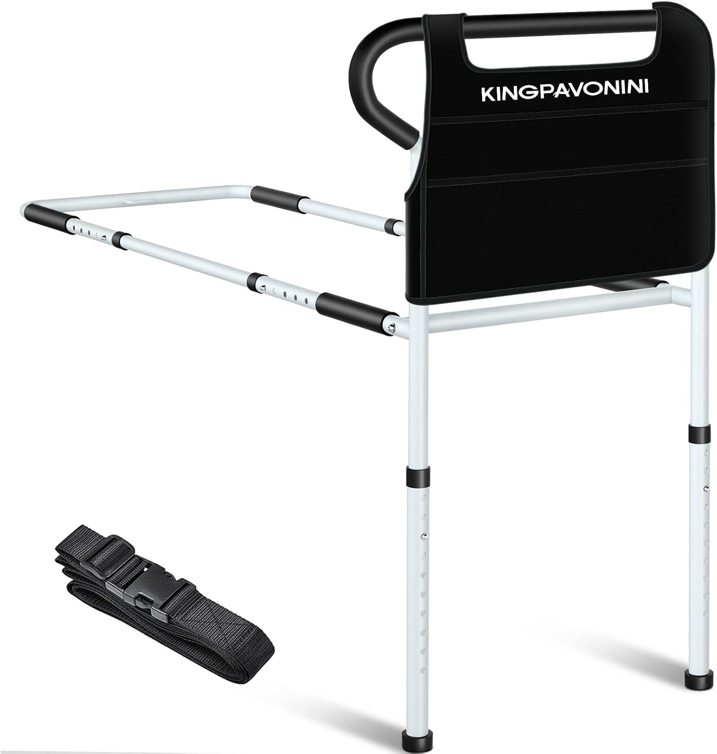 KingPavonini Bed Rails for Elderly Adults - Adjustable Safety Cane