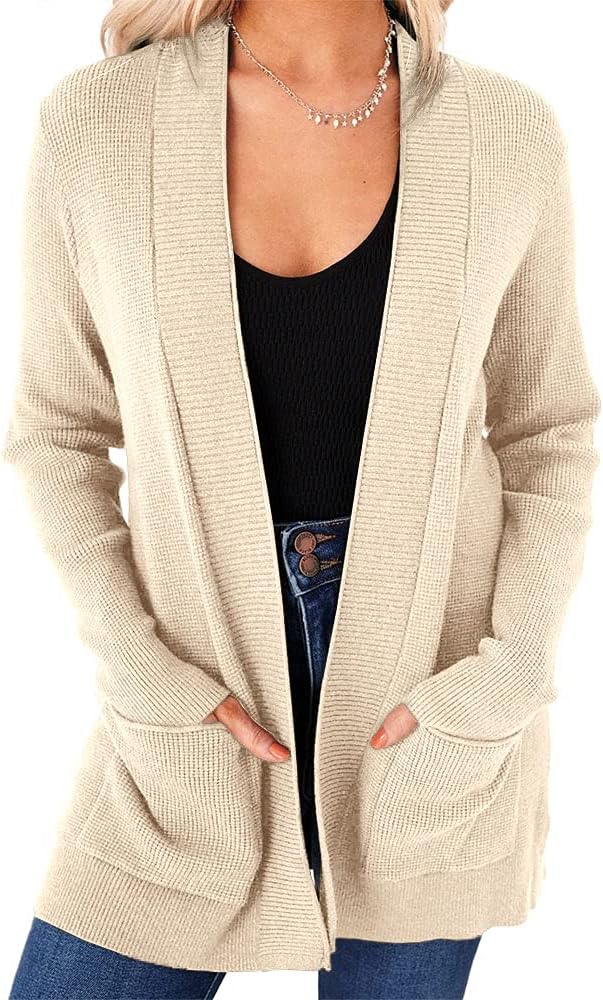 imesrun Womens Open Front Cardigans for Casual Style and Comfort
