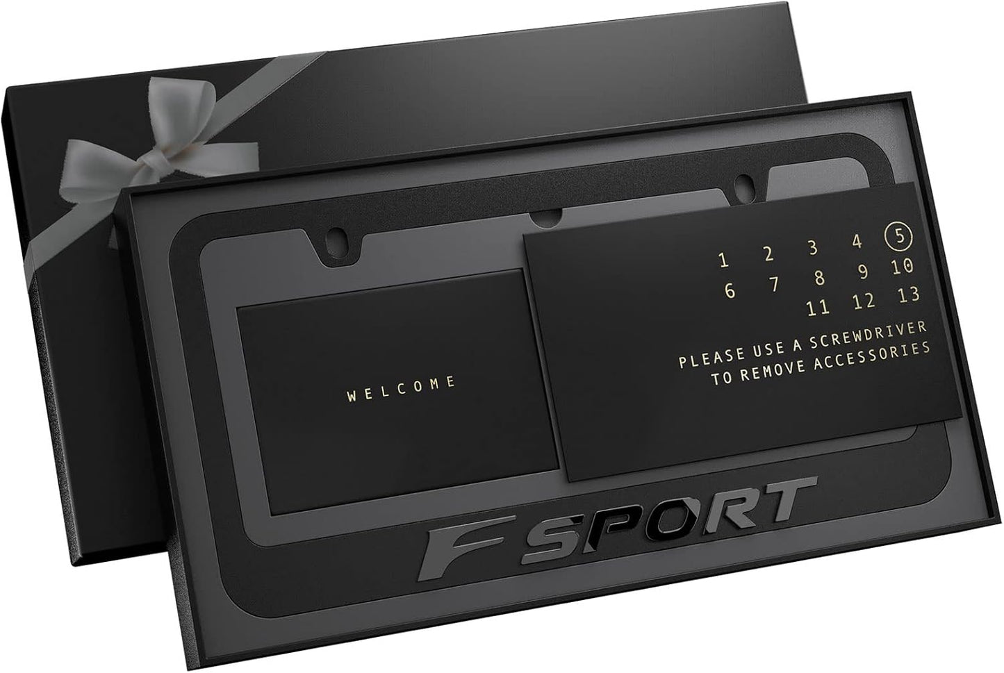 Black License Plate Frame - Luxurious Style and Precision Fit