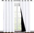 NICETOWN 100% Blackout Curtain Panels, 86 in Drop - True Light