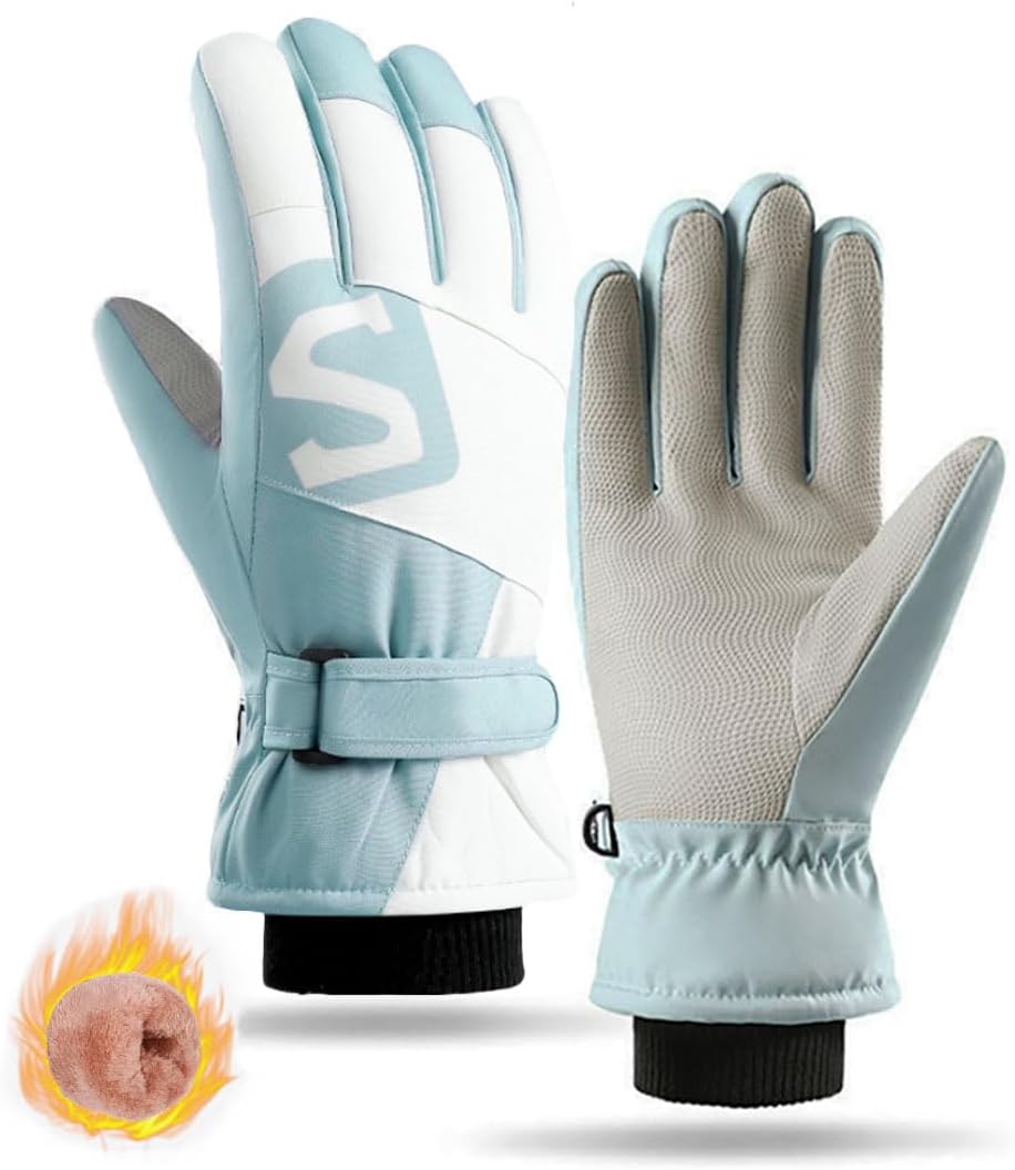Ottsas Women's Waterproof Winter Ski Gloves - Warm & Touchscreen