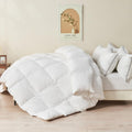 100% Organic Feather Down Comforter California King - Extra-Fluffy All