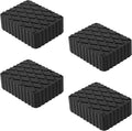 4 Pack Solid Rubber Auto Lift Pads - 3000 lb Anti-Skid Jack Blocks