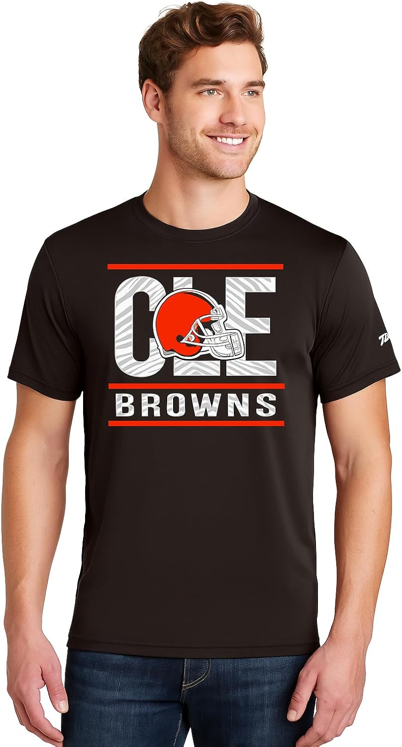 Zubaz NFL Men's Short Sleeve Team Graphic T-Shirt for Fans