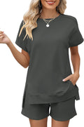 LOMON Women's Casual 2 Piece Outfit for Comfortable Summer Days