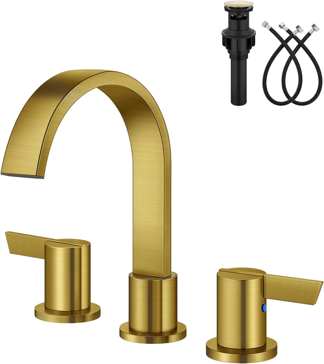 Aolemi 8 Inch Widespread Waterfall Bathroom Sink Faucet Review