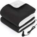 Sealy 12-Volt Heated Car Blanket with USB Ports - Cozy Travel Heat