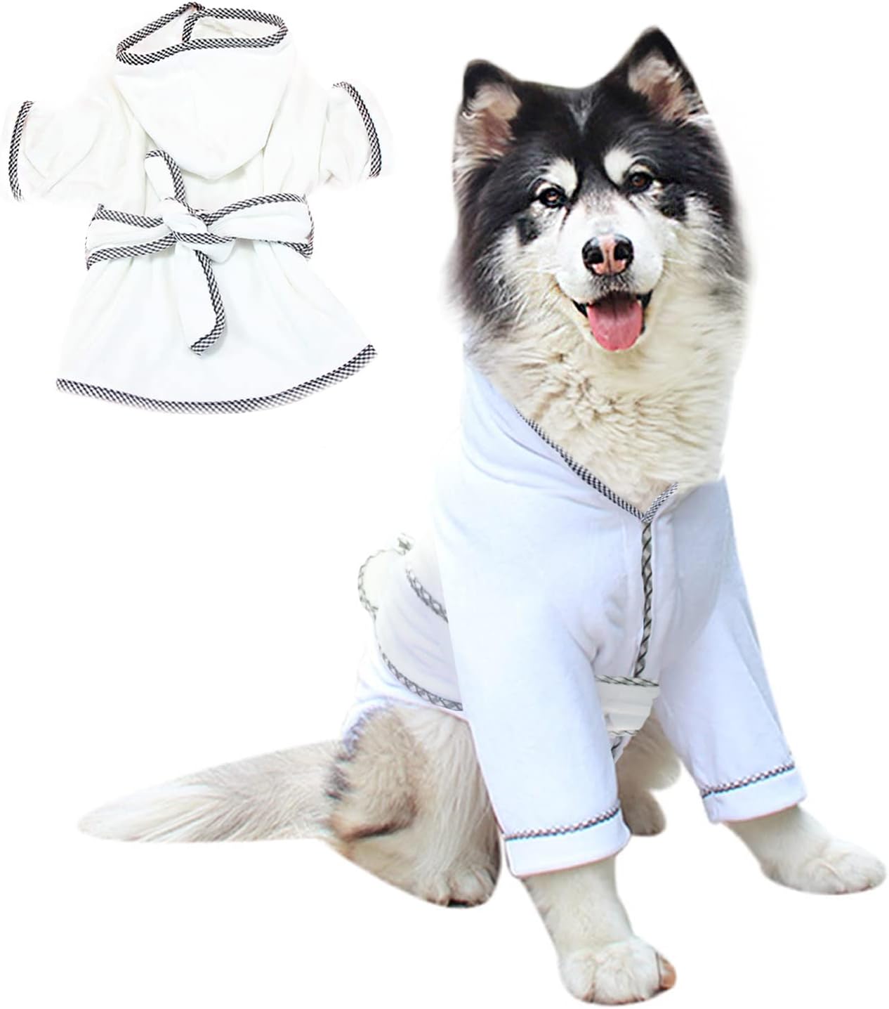 Dog Bathrobe Microfiber Fast Drying Absorbent Towel for Pets
