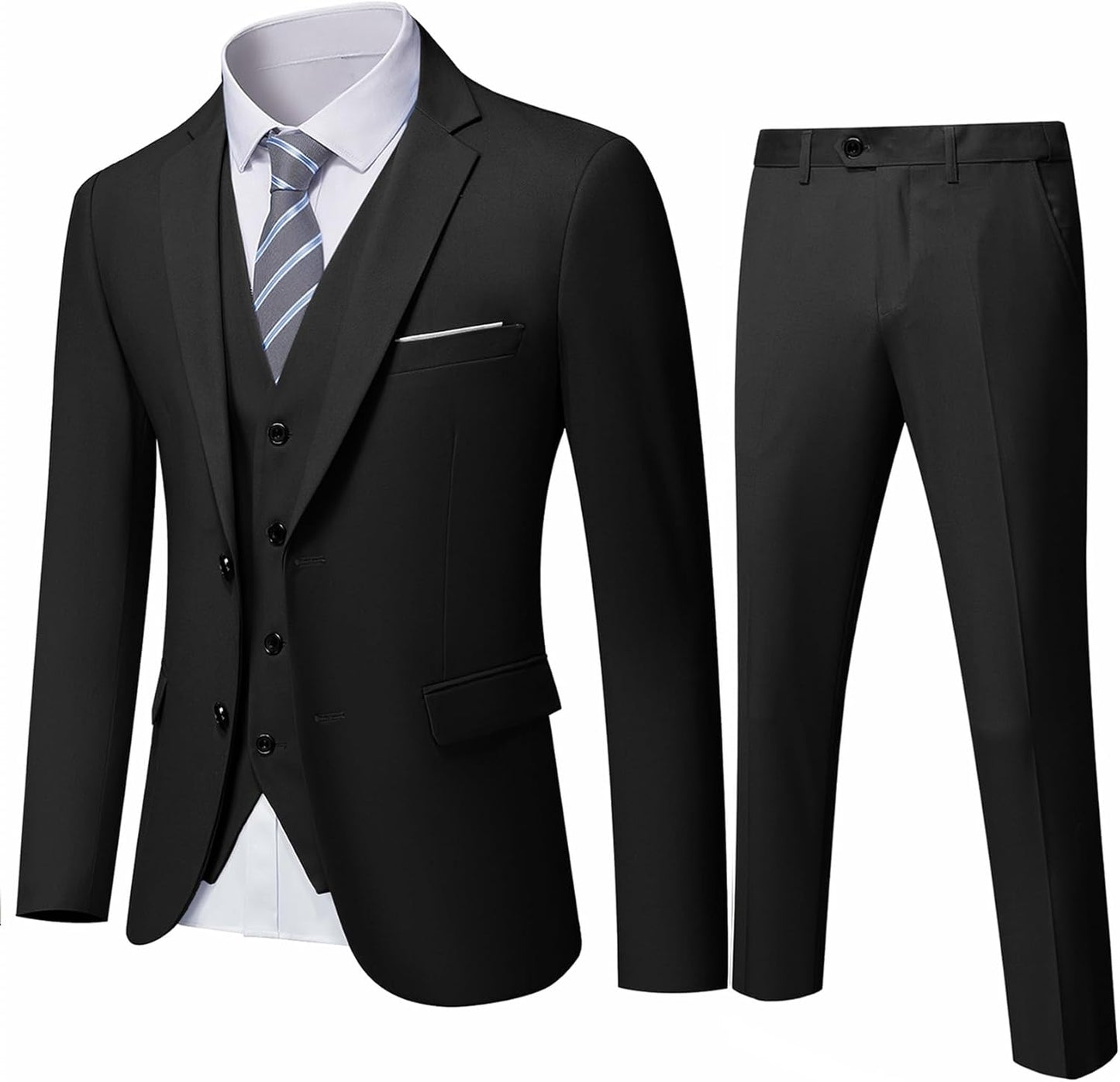 YND Men's Slim Fit 3 Piece Suit Set for Every Occasion