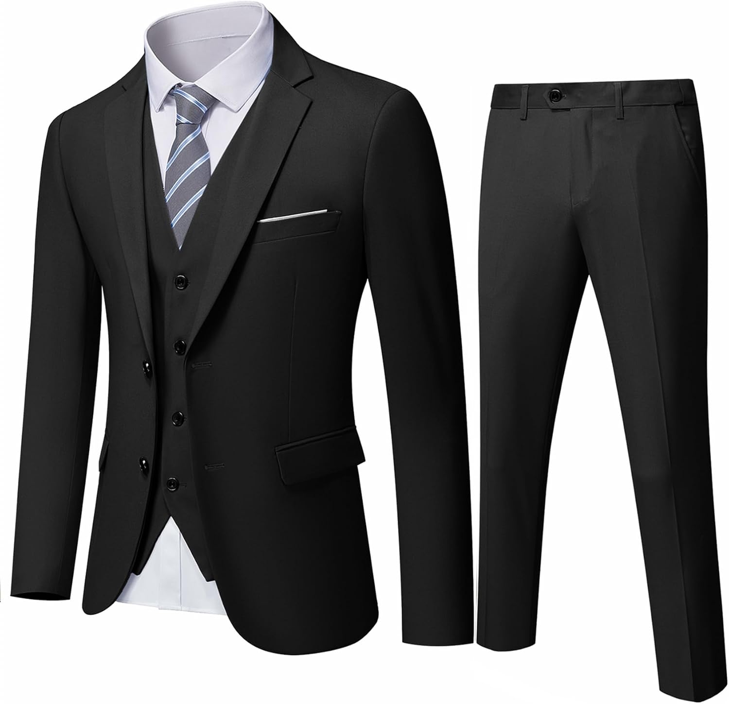 YND Men's Slim Fit 3 Piece Suit Set for Every Occasion