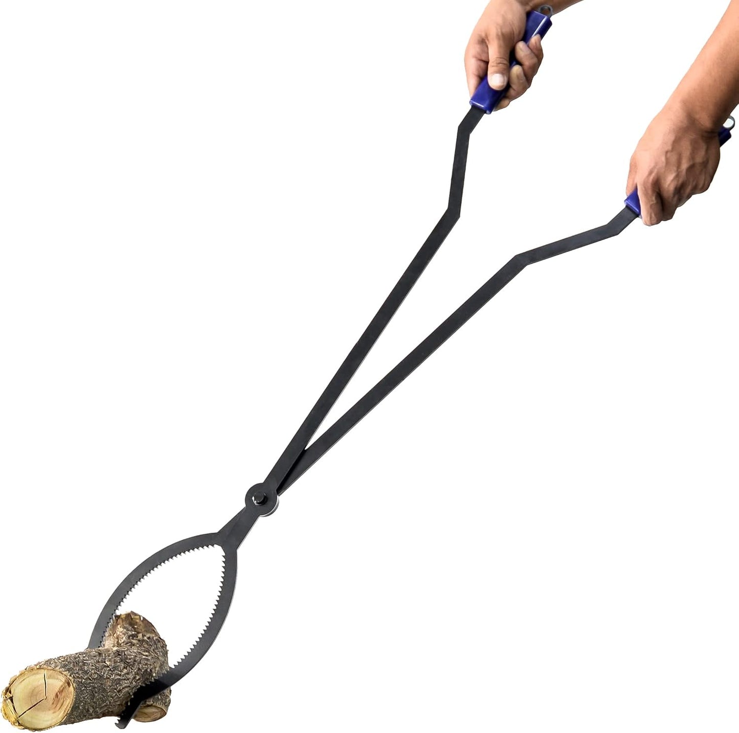 40in Heavy Duty Fire Tongs for Safe Firewood Handling