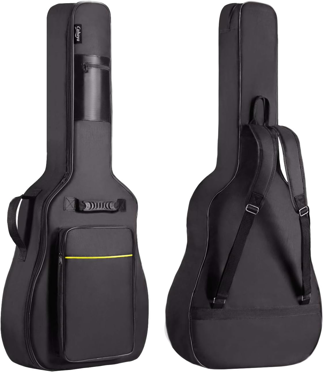 Premium CAHAYA 41 Acoustic Guitar Gig Bag: 0.35 Thick Padding, Water-Resistant, Dual Strap