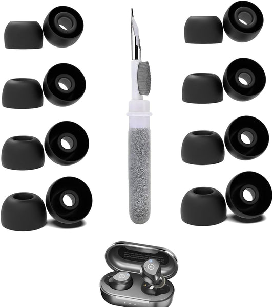 Enhance Comfort: 8 Pairs TOZO NC9 Ear Tips + Cleaner Kit